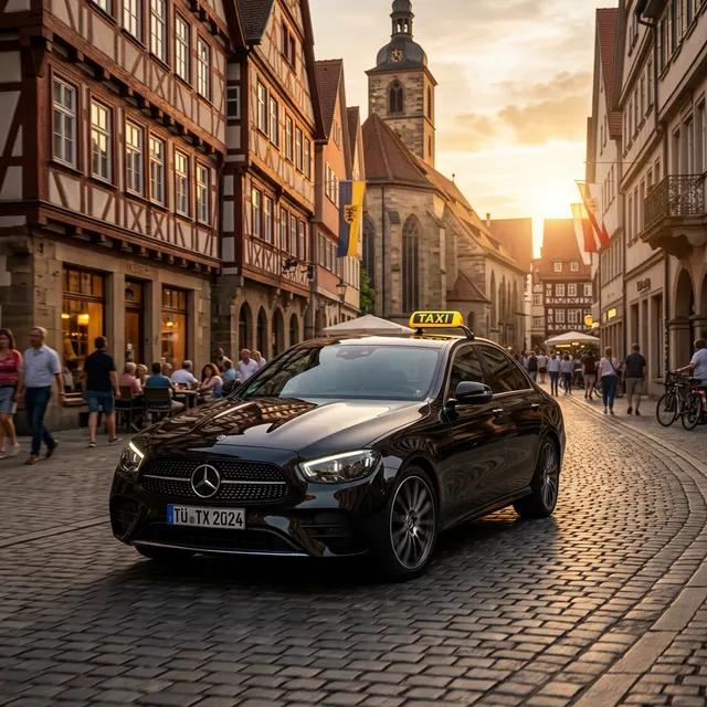 Taxi in Tübingen, Flughafentransfer und Krankenfahrten Tübingen Taxi in Tübingen - Flughafentransfer Tübingen - Krankenfahrten Tübingen - Elegante Mercedes E-Klasse